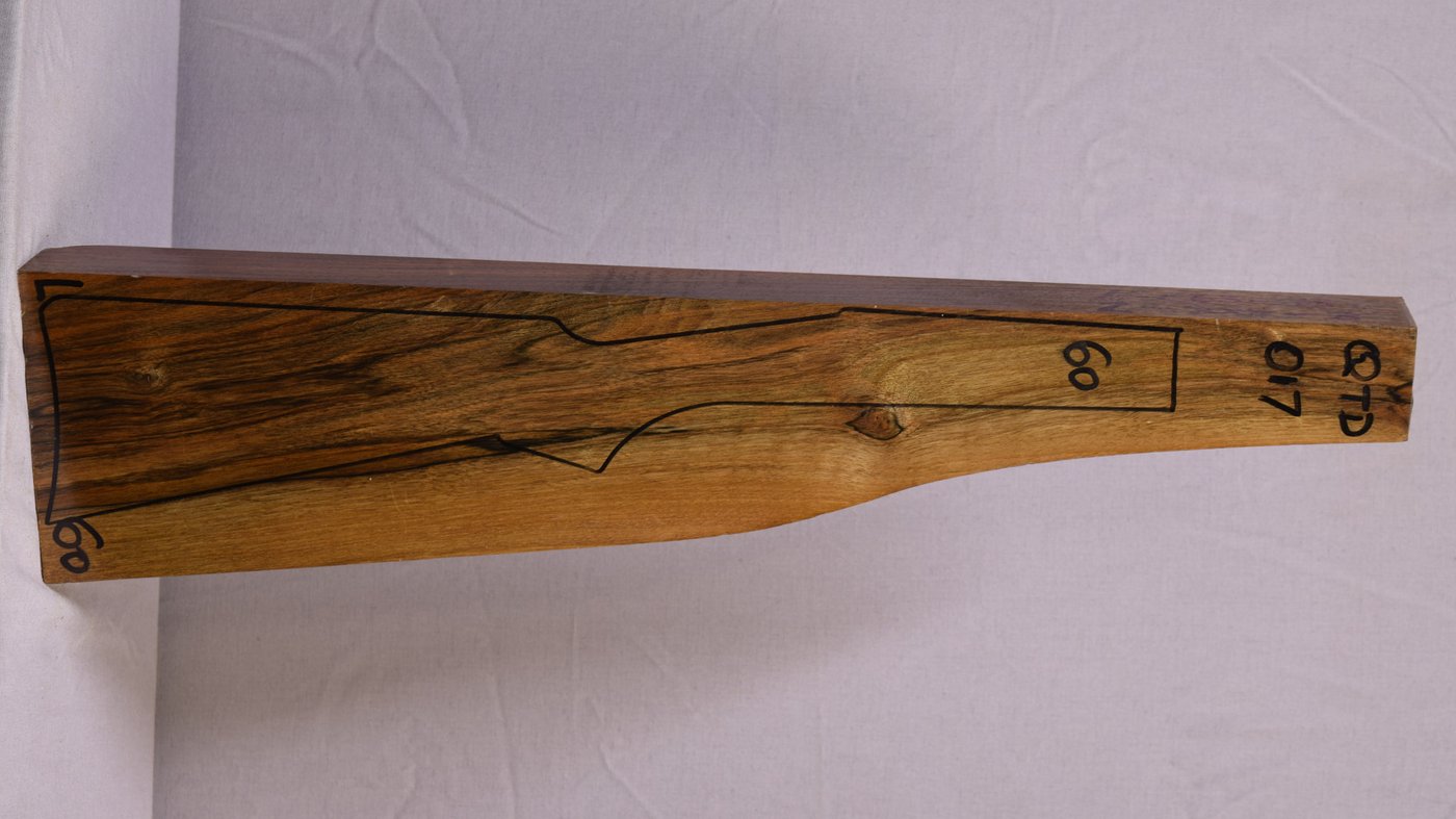 Right side of QTD 017 stockwood blank