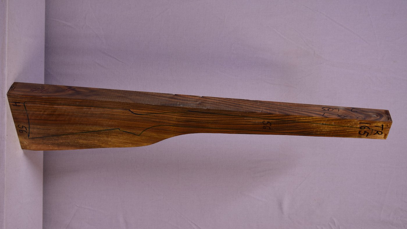 Right side of TR 165 stockwood blank