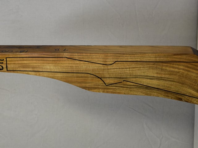 Left side of NTD 011 stockwood blank