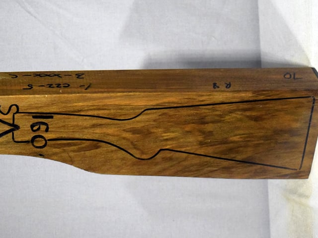 Left side of VS 091 stockwood blank
