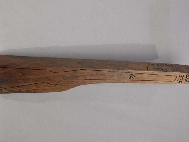 Right side of QR 335 stockwood blank