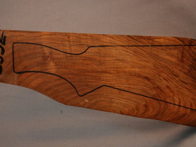 Left side of SS 32 stockwood blank
