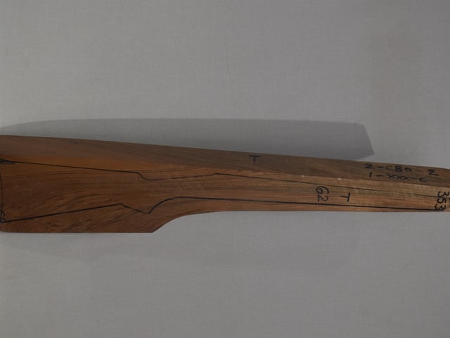 Right side of QR 353 stockwood blank