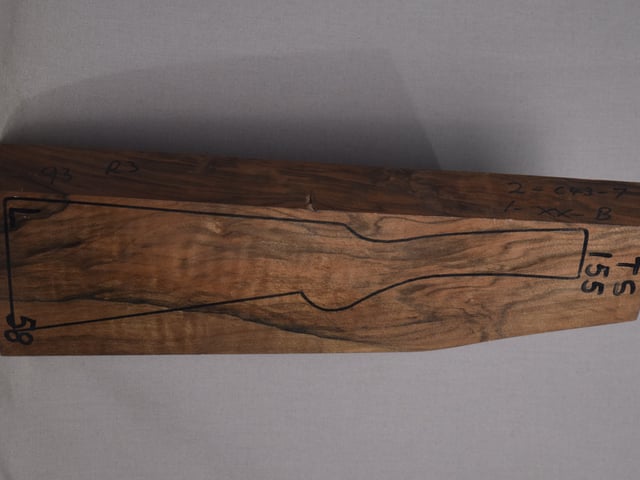 Right side of TS 155 stockwood blank