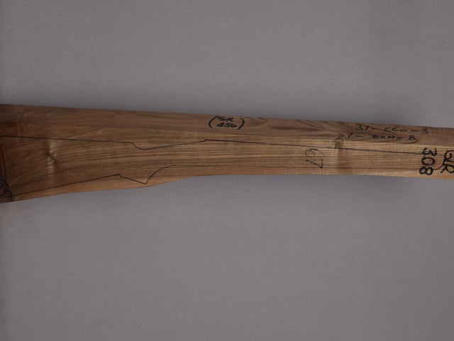 Right side of QR 308 stockwood blank