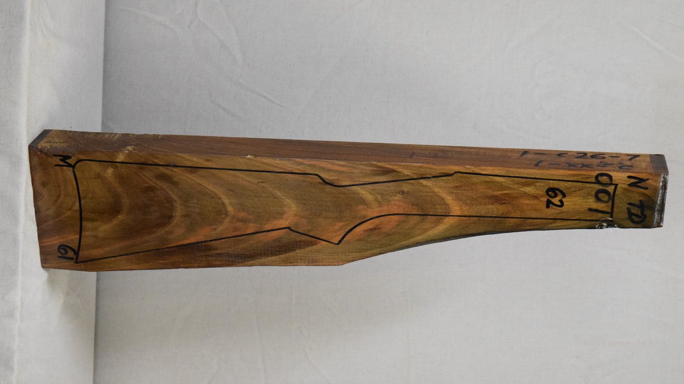 Right side of NTD 001 stockwood blank