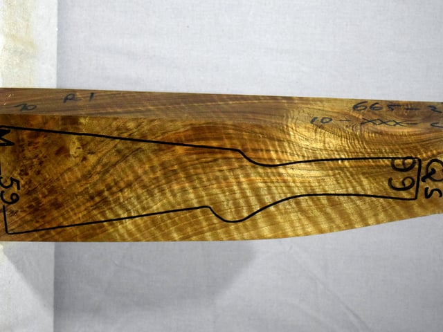 Right side of QS 099 stockwood blank