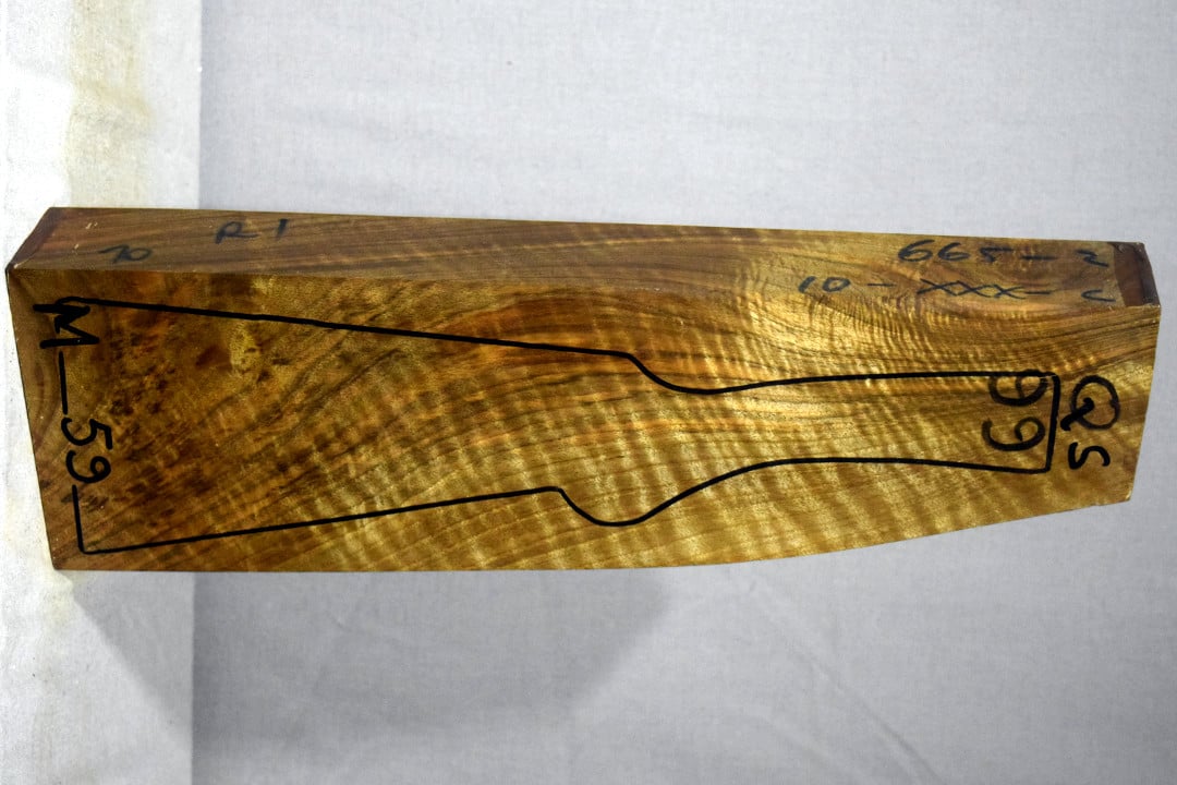 Right side of QS 099 stockwood blank
