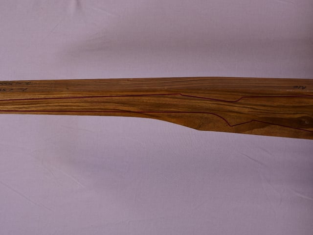 Left side of VR020 stockwood blank