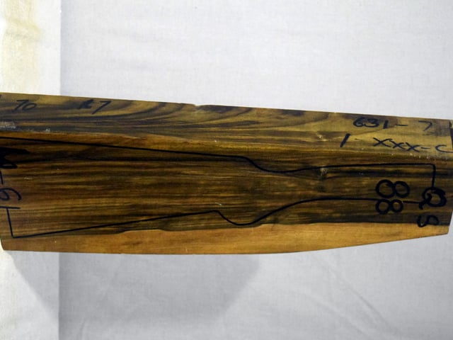 Right side of QS 088 stockwood blank