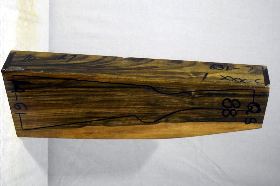 Right side of QS 088 stockwood blank