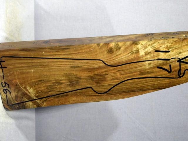 Right side of VS 117 stockwood blank