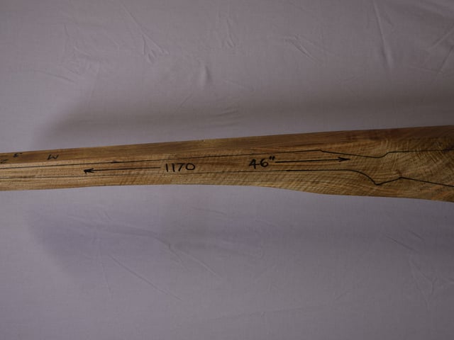 Left side of EXHM 38 stockwood blank