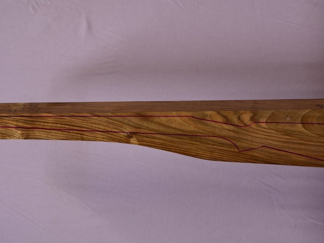 Left side of VR028 stockwood blank