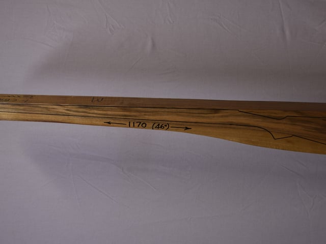 Left side of QM 001 stockwood blank