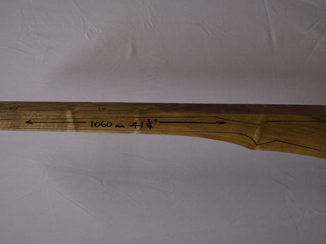 Left side of TM 003 stockwood blank