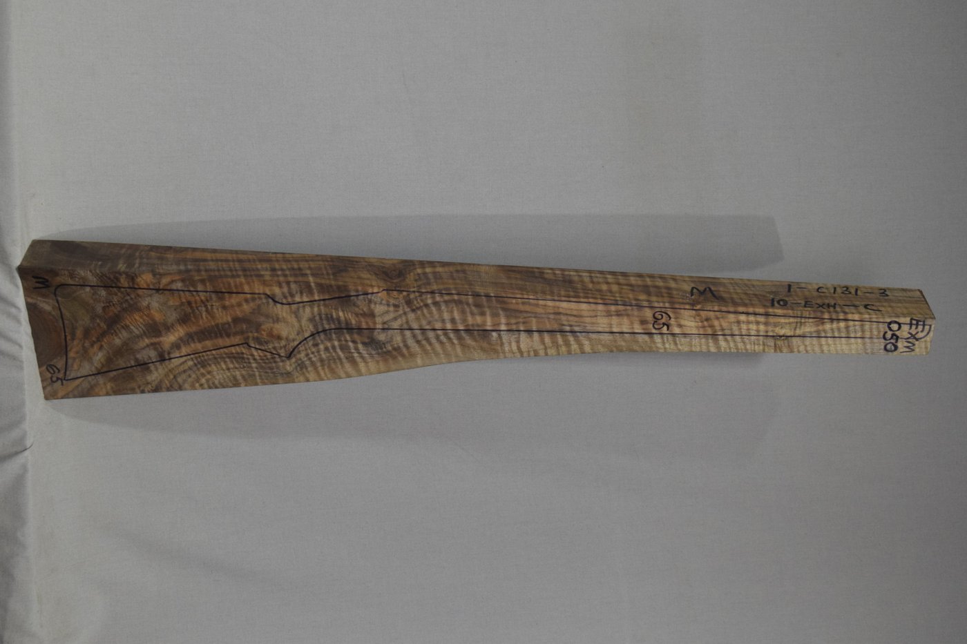 Right side of EXHM 050 stockwood blank