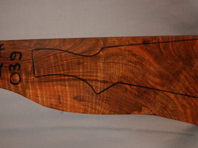 Left side of QS 039 stockwood blank