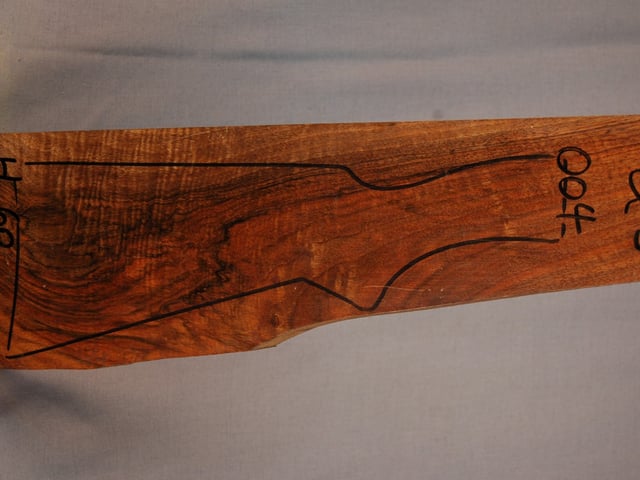 Right side of QS 004 stockwood blank