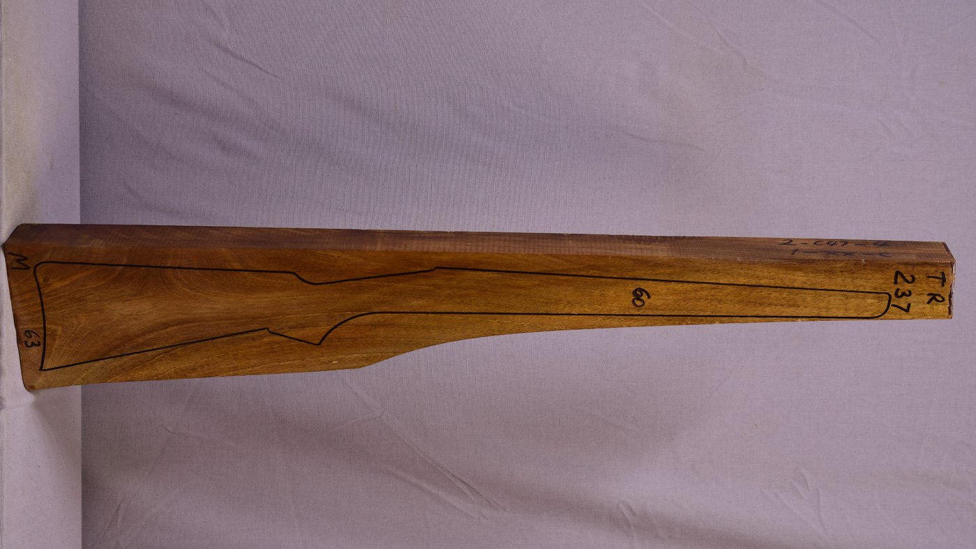 Right side of TR 237 stockwood blank