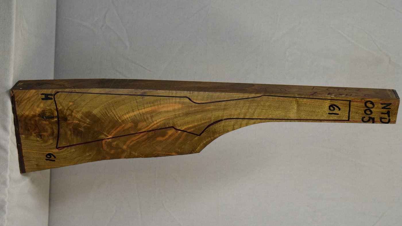 Right side of NTD 005 stockwood blank
