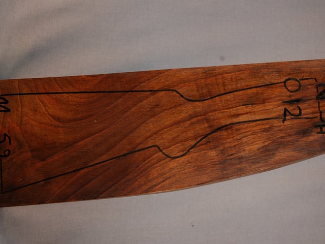 Right side of NS 012 stockwood blank