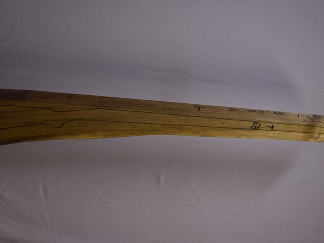 Right side of STDM 004 Target stockwood blank