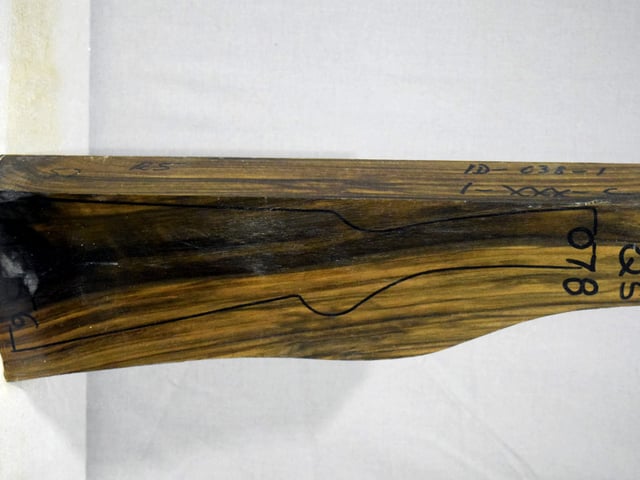 Right side of QS 078 stockwood blank