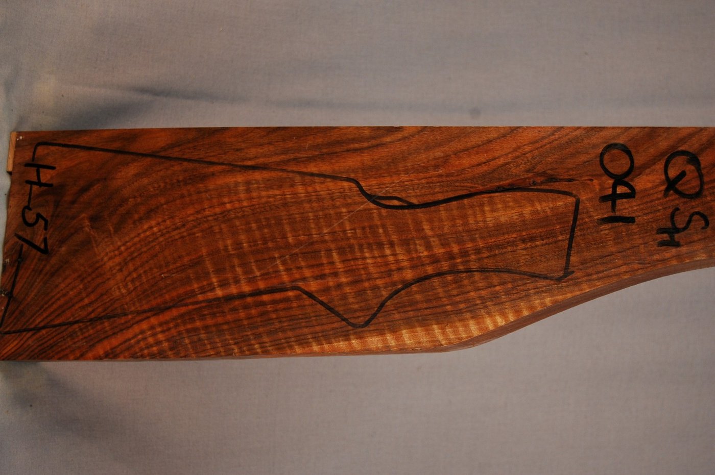 Right side of QS 041 stockwood blank