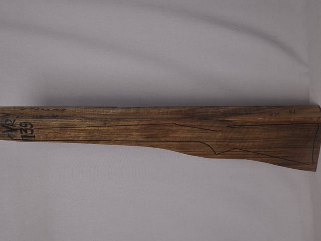 Left side of VR 139 stockwood blank