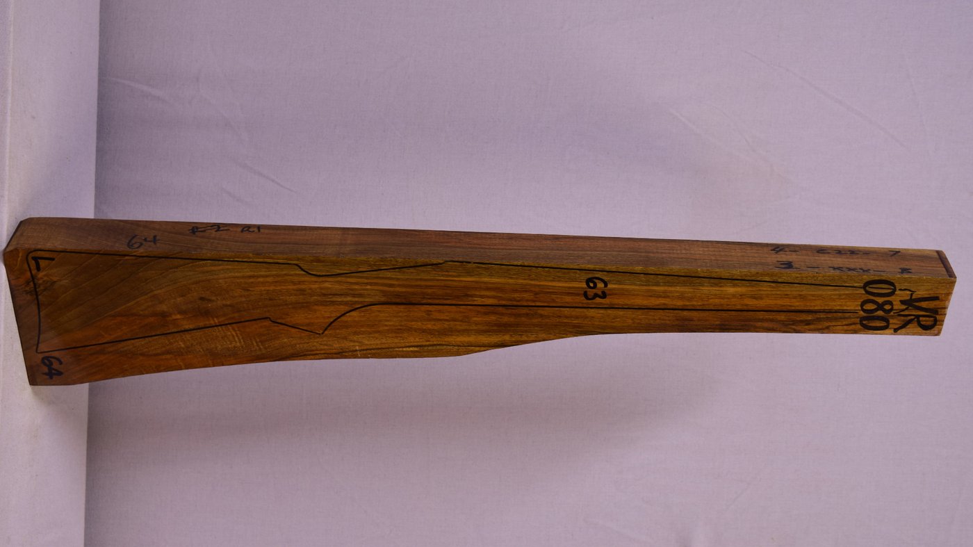 Right side of VR080 stockwood blank