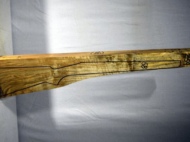 Right side of QR259 stockwood blank