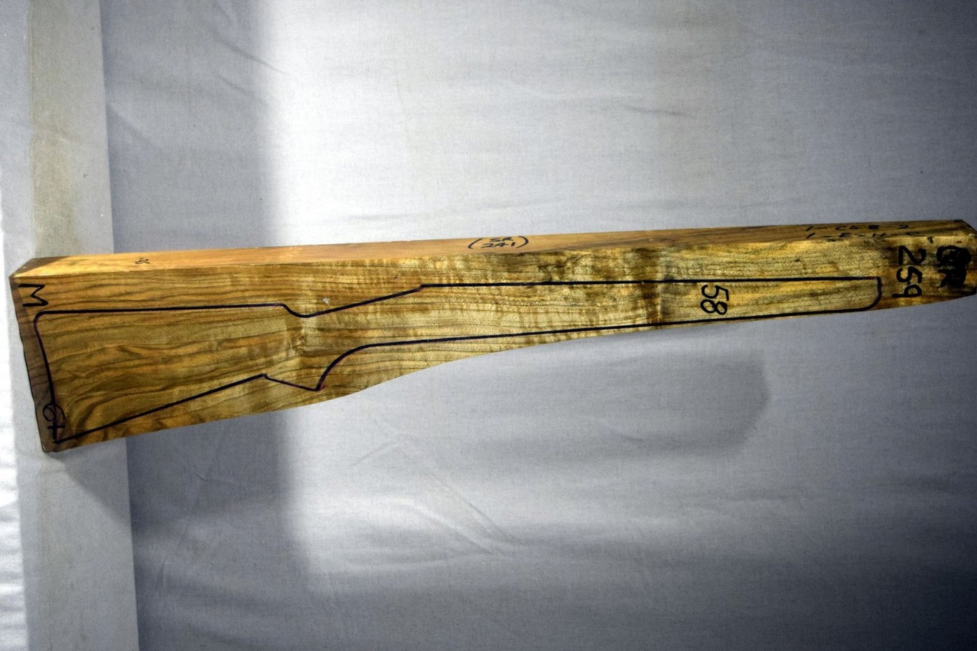 Right side of QR259 stockwood blank