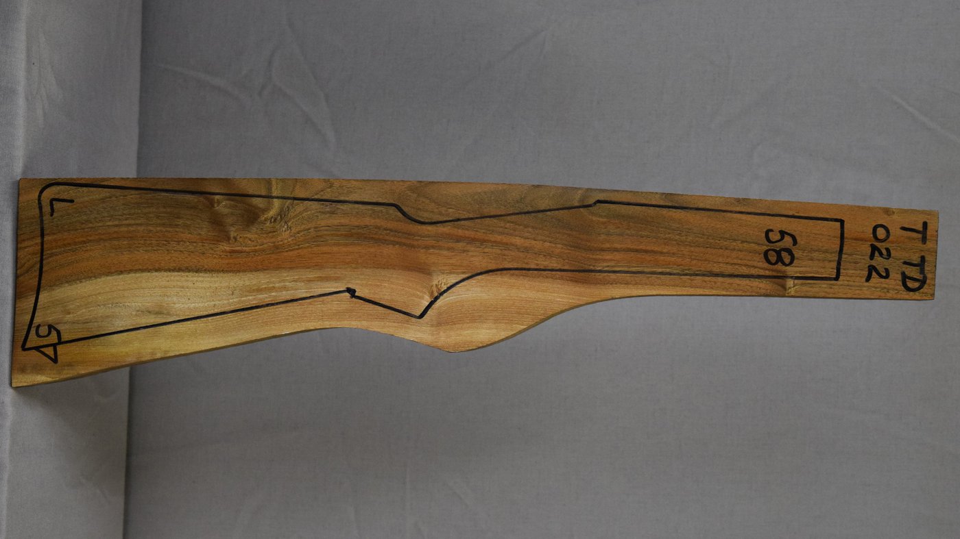 Right side of TTD 022 stockwood blank