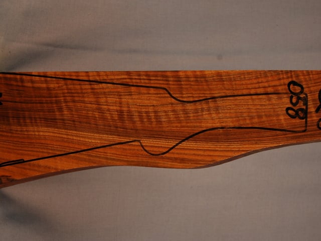 Right side of QS 058 stockwood blank