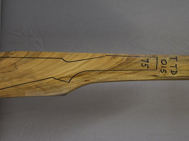 Right side of TTD 015 stockwood blank