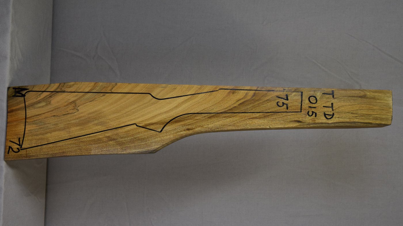 Right side of TTD 015 stockwood blank
