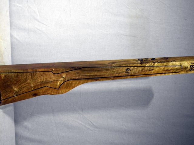 Right side of NR186 stockwood blank