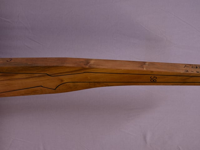 Right side of TR 147 stockwood blank