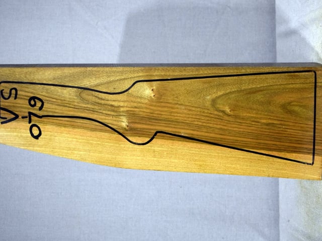 Left side of VS 079 stockwood blank