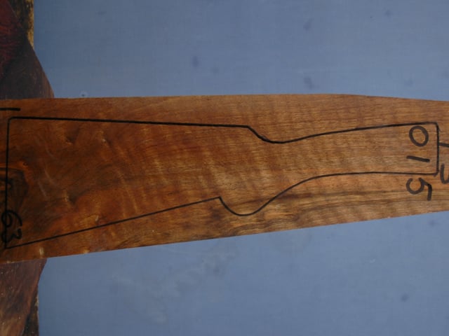 Right side of TS 015 stockwood blank