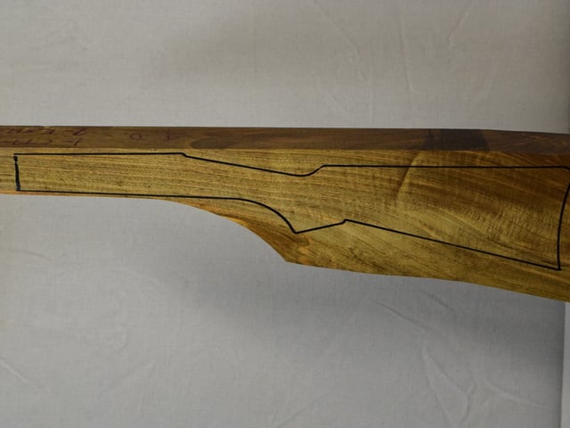 Left side of NTD 005 stockwood blank