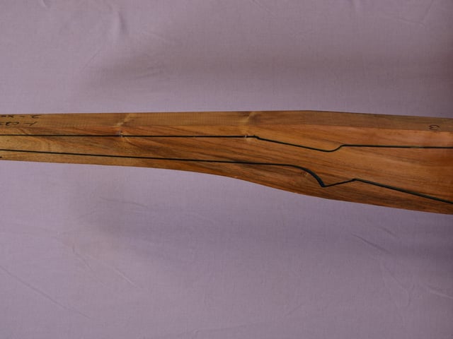Left side of TR 147 stockwood blank