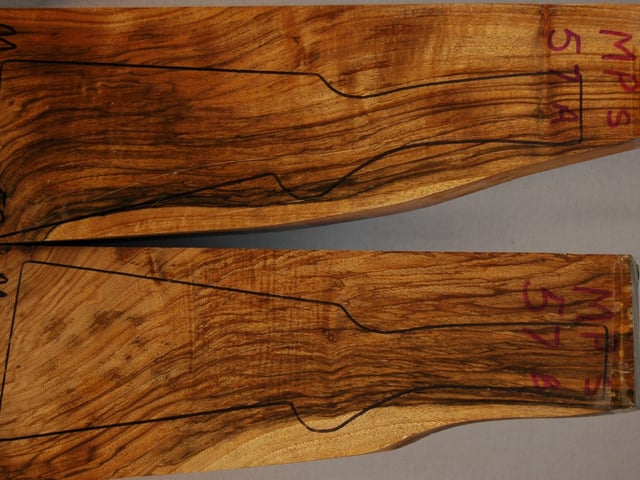 Right side of MPS 57A & 57B stockwood blank