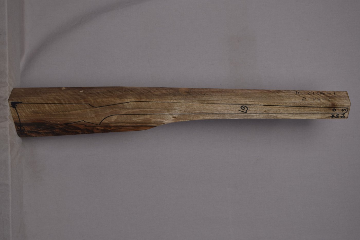 Right side of STDM 014 stockwood blank