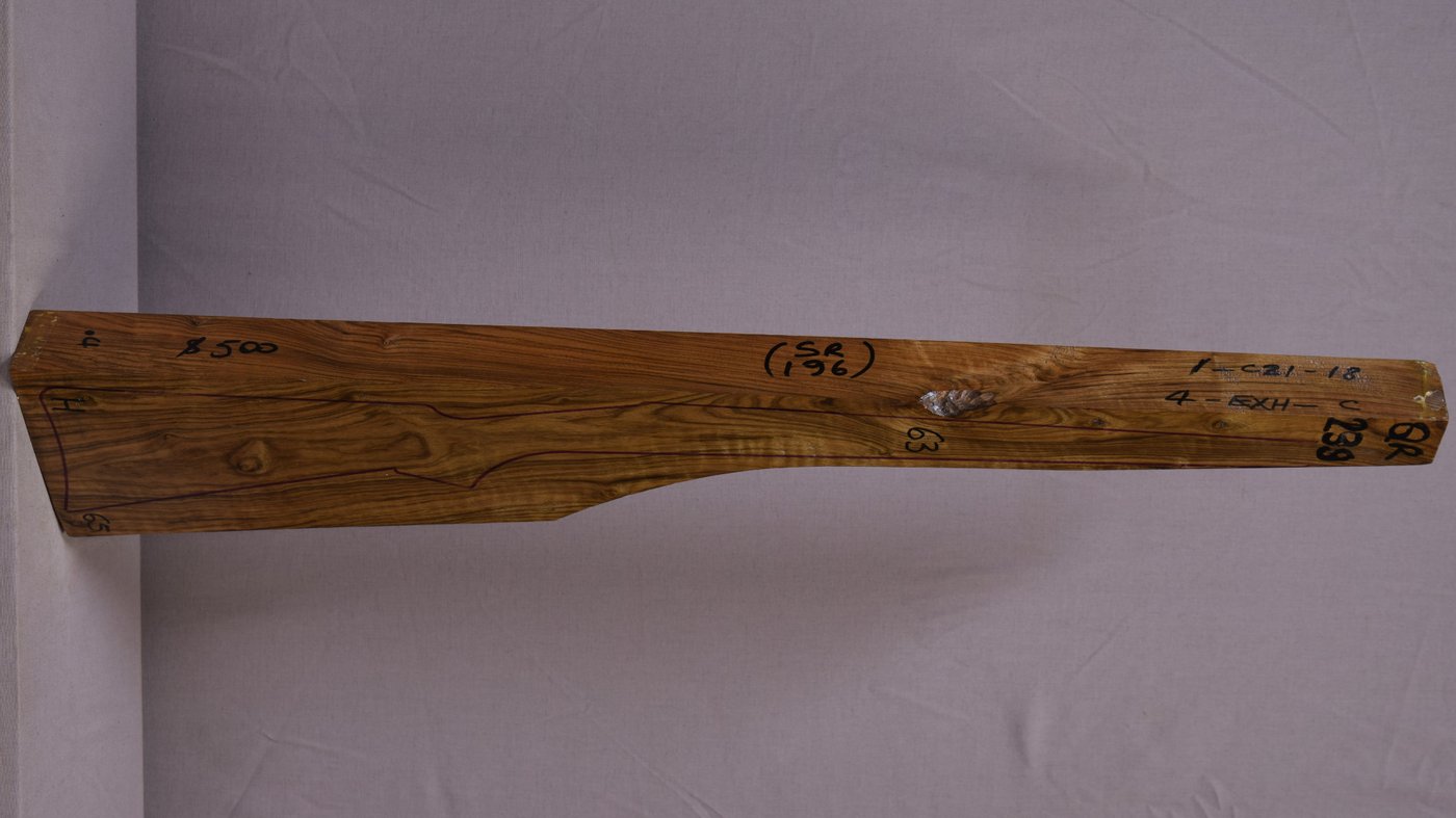 Right side of QR 239 stockwood blank