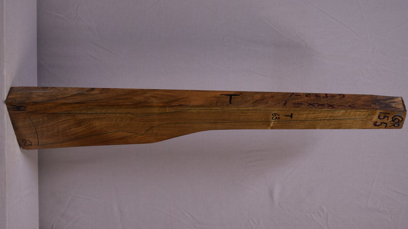 Right side of Qr 155 stockwood blank