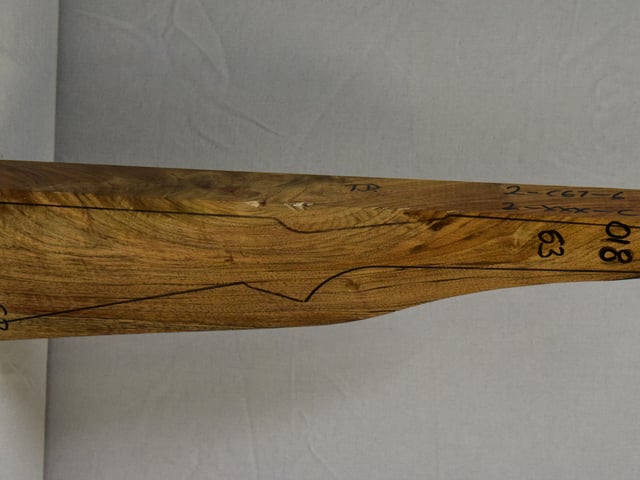Right side of NTD 018 stockwood blank