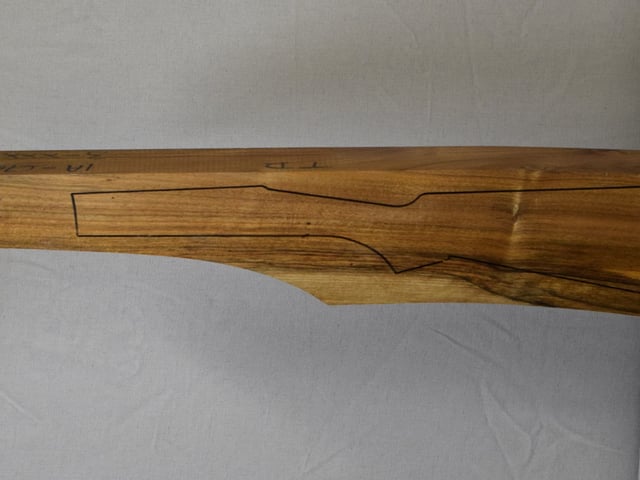Left side of VTD 014 stockwood blank