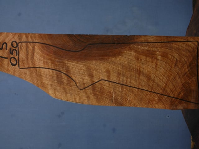 Left side of TS 050 stockwood blank